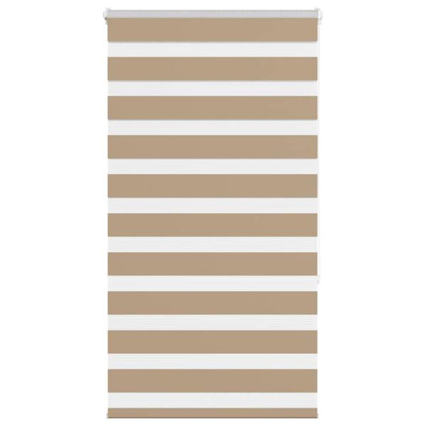 ARDEBO.de - Zebrarollo Sandbraun 75x150 cm Stoffbreite 70,9 cm Polyester