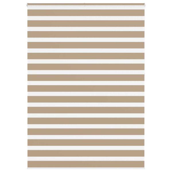 ARDEBO.de - Zebrarollo Sandbraun 155x230 cm Stoffbreite 150,9 cm Polyester