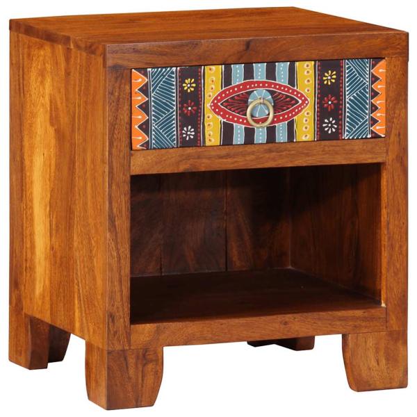 ARDEBO.de - Nachttisch 40x35x45 cm Massivholz Akazie