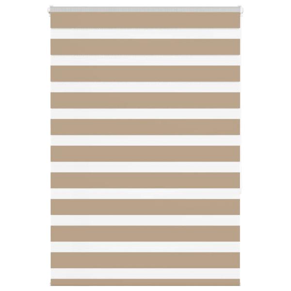 ARDEBO.de - Zebrarollo Sandbraun 110x150 cm Stoffbreite 105,9 cm Polyester