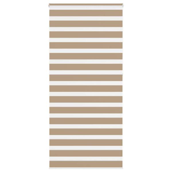 ARDEBO.de - Zebrarollo Sandbraun 100x230 cm Stoffbreite 95,9 cm Polyester