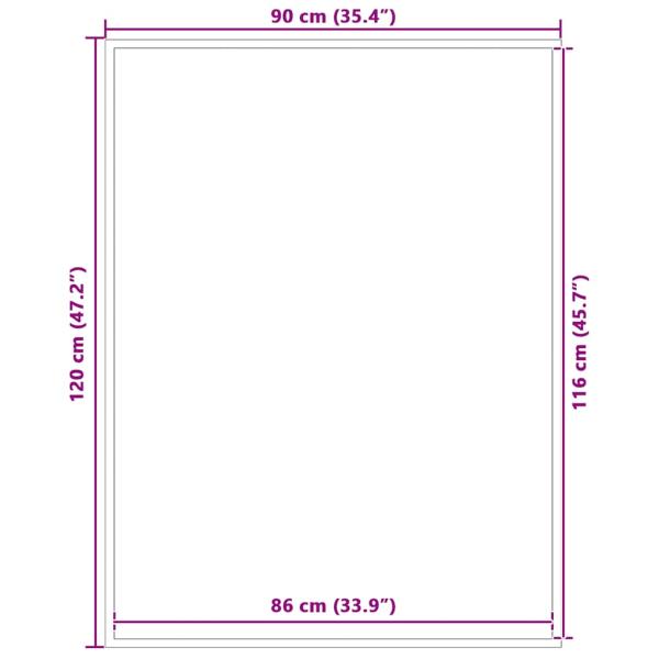 Fußmatte Braun 90x120 cm