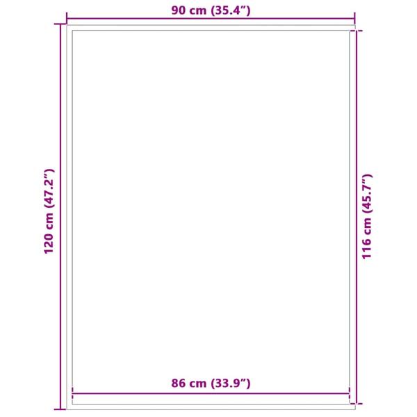 Fußmatte Blau 90x120 cm