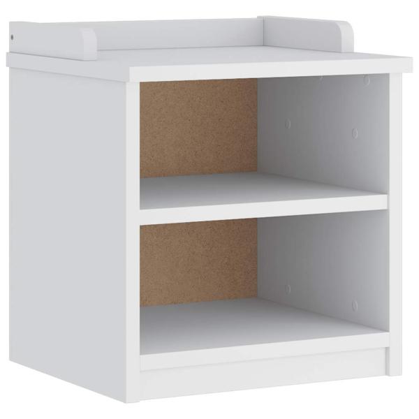 Flurbank SANDNES Weiß 45x40x50 cm Massivholz Kiefer