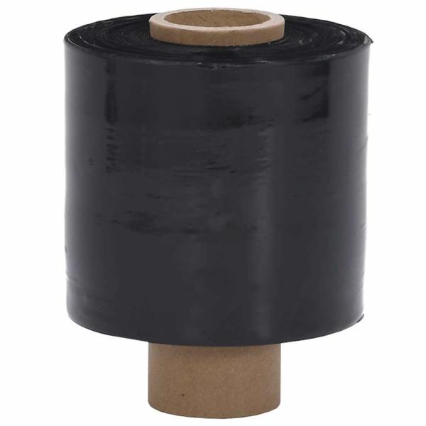Stretchfolien 10 Stk. Schwarz 23 ?m 10 cm x 300 m