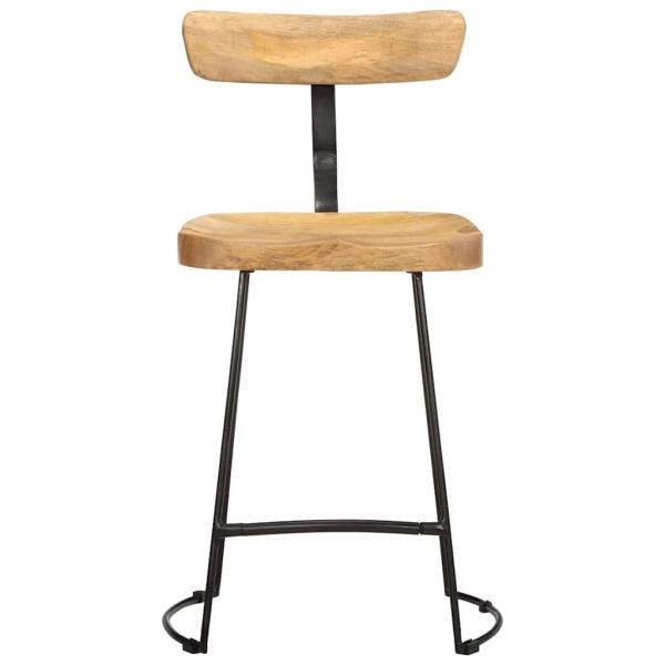 Barhocker 2 Stk. 49x43x79 cm Mango Massivholz