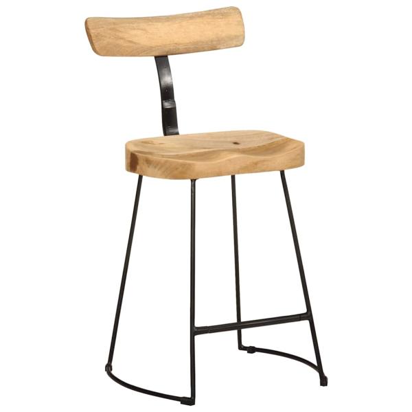 Barhocker 2 Stk. 49x43x79 cm Mango Massivholz