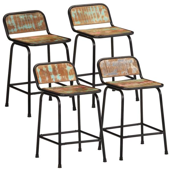 ARDEBO.de - Barhocker 4 Stk. 46x35,5x70 cm Altholz Massivholz
