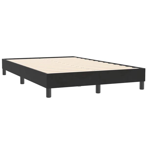 Boxspringbett mit Matratze Schwarz 120x210 cm Samt