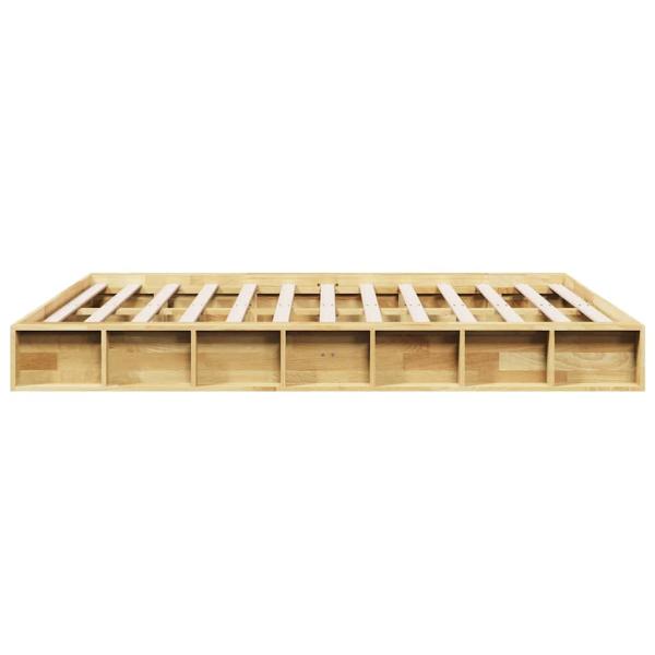 Massivholzbett ohne Matratze 140x190 cm Eichenholz
