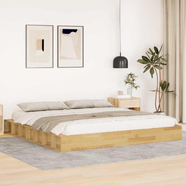 ARDEBO.de - Massivholzbett ohne Matratze 180x200 cm Eichenholz