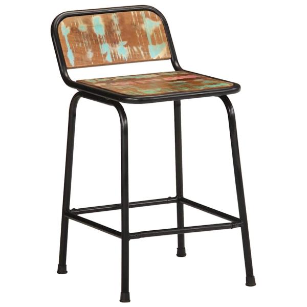 Barhocker 2 Stk. 46x35,5x70 cm Altholz Massivholz