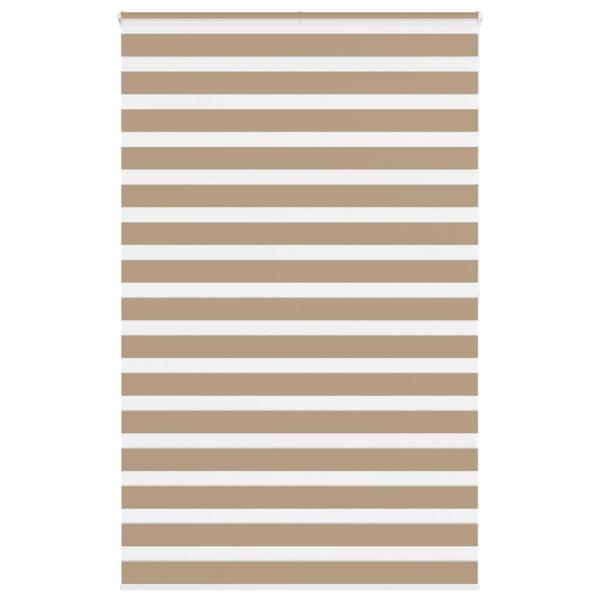ARDEBO.de - Zebrarollo Sandbraun 140x200 cm Stoffbreite 135,9 cm Polyester