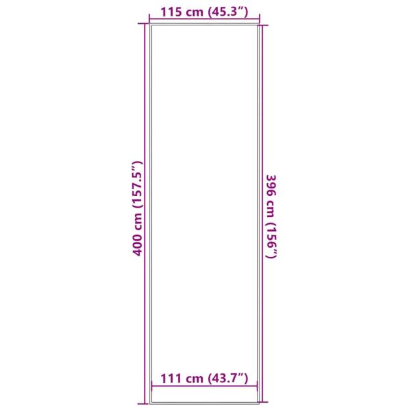Fußmatte Braun 115x400 cm