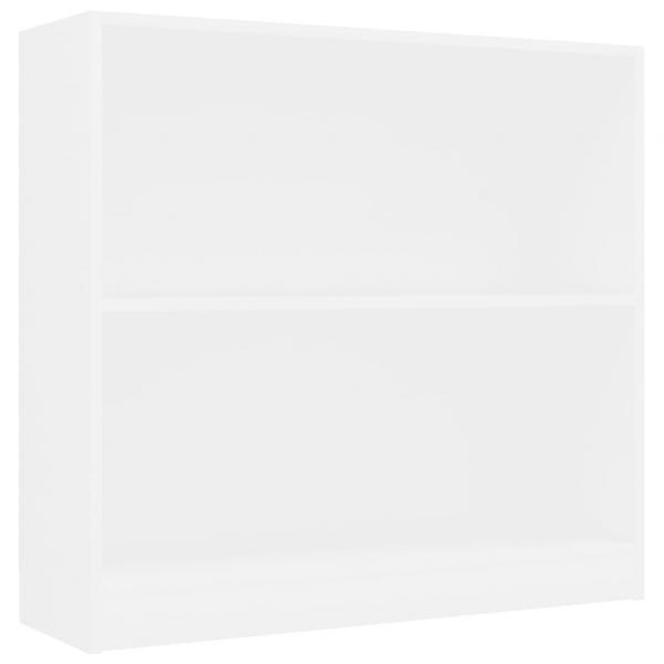 Bücherregal Weiß 80x24x75 cm Holzwerkstoff