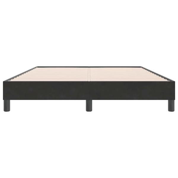 Bettgestell ohne Matratze Schwarz 160x220 cm Samt