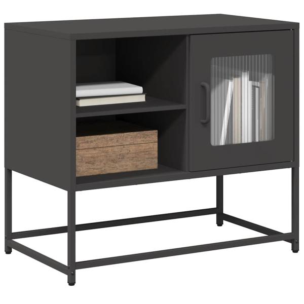 ARDEBO.de - TV-Schrank Schwarz 68x39x60,5 cm Stahl