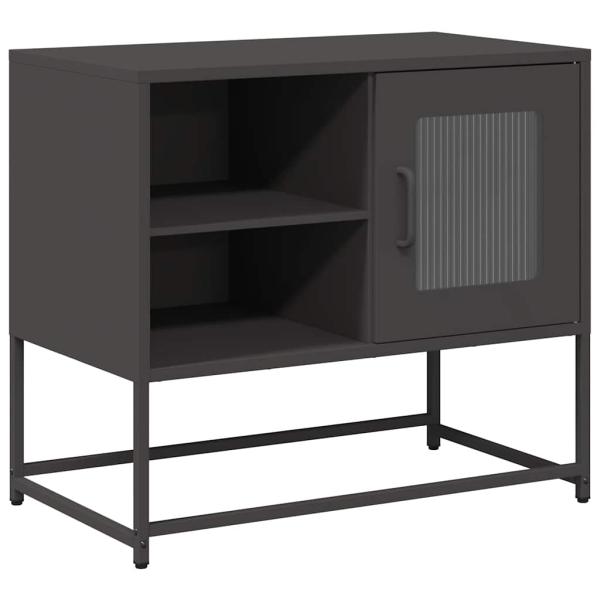 TV-Schrank Schwarz 68x39x60,5 cm Stahl