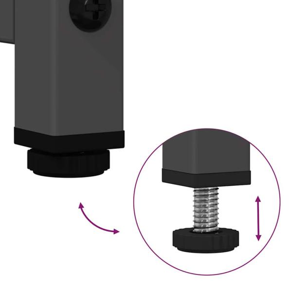 TV-Schrank Schwarz 68x39x60,5 cm Stahl