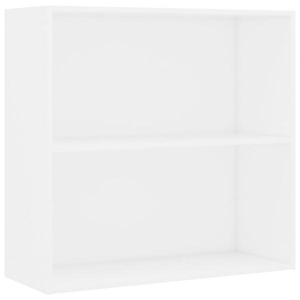 Bücherregal Weiß 80x30x76,5 cm Holzwerkstoff