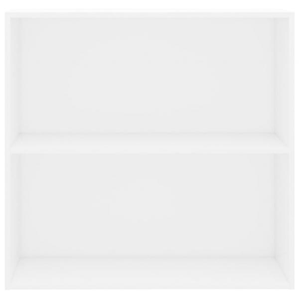 Bücherregal Weiß 80x30x76,5 cm Holzwerkstoff