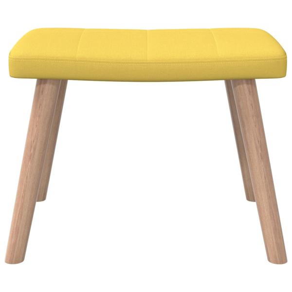 Relaxsessel mit Hocker Senfgelb Stoff