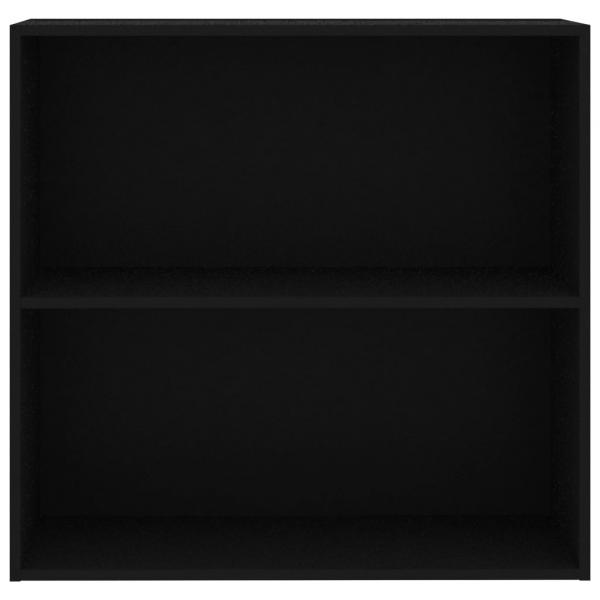 Bücherregal Schwarz 80x30x76,5 cm Holzwerkstoff