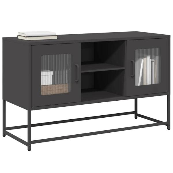 ARDEBO.de - TV-Schrank Schwarz 100,5x39x60,5 cm Stahl