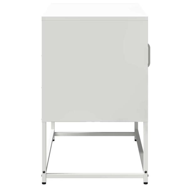 TV-Schrank Weiß 68x39x60,5 cm Stahl