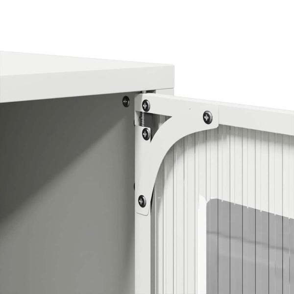 TV-Schrank Weiß 68x39x60,5 cm Stahl