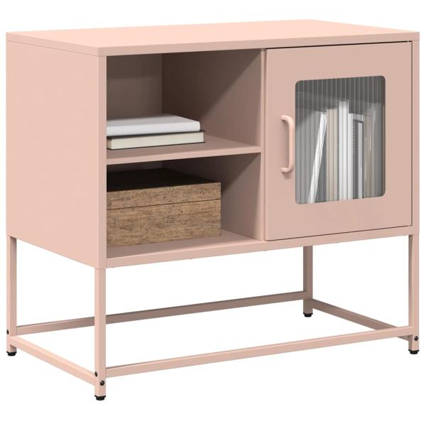ARDEBO.de - TV-Schrank Rosa 68x39x60,5 cm Stahl