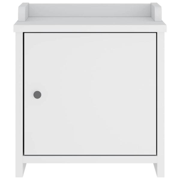 Flurbank SANDNES Weiß 45x40x50 cm Massivholz Kiefer