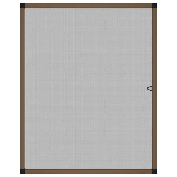 Insektenschutz für Fenster Braun 80x100 cm