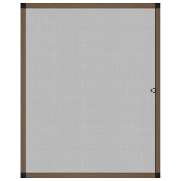Insektenschutz für Fenster Braun 80x100 cm