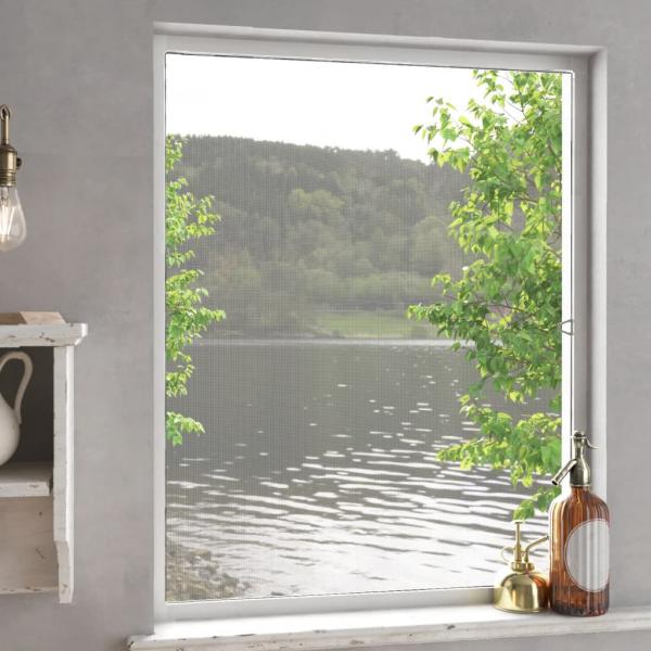ARDEBO.de - Insektenschutz für Fenster Weiß 100x120 cm
