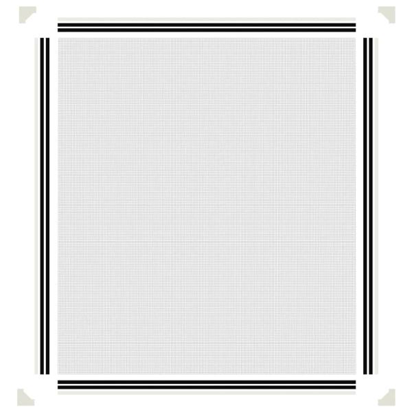 Magnet-Insektenschutz für Fenster Weiß 120x140 cm