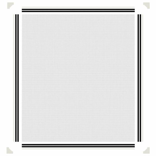 Magnet-Insektenschutz für Fenster Weiß 130x150 cm