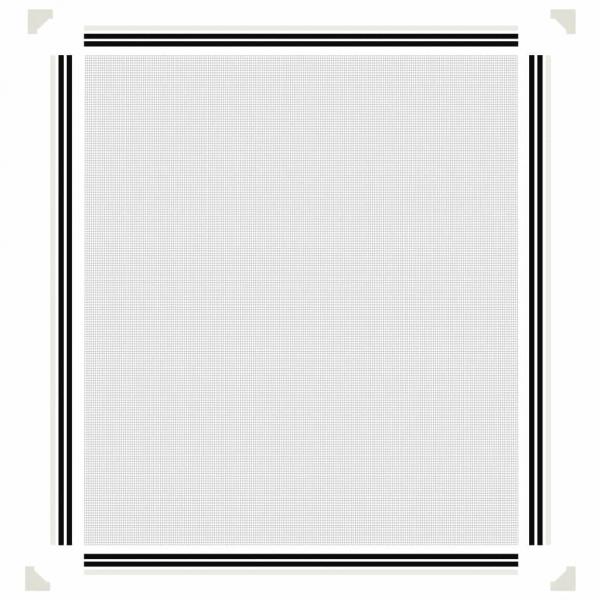 Magnet-Insektenschutz für Fenster Weiß 130x150 cm