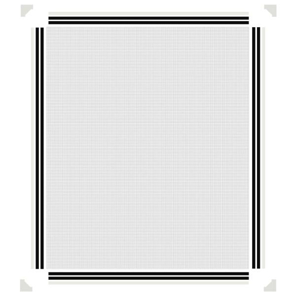 Magnet-Insektenschutz für Fenster Weiß 100x120 cm