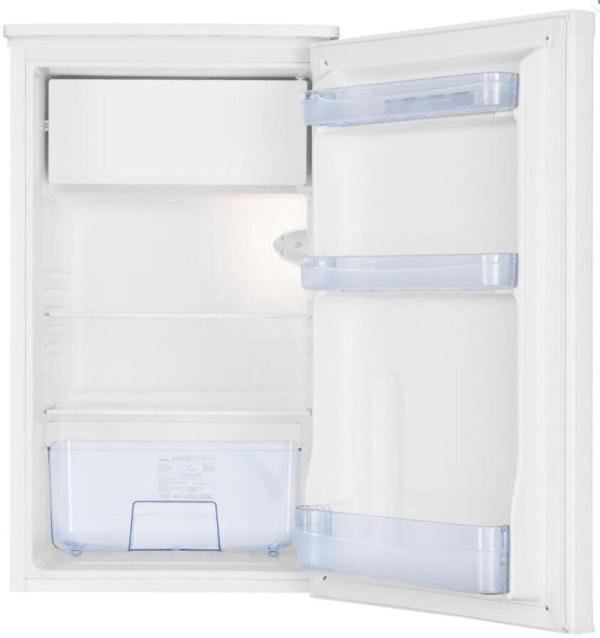Amica KS 361 155 W Standkühlschrank, 48 cm breit, 83 L, mit Gefrierfach, Glühbirne, Desfrost automatisch, Gemüsefach, weiß (1194410)