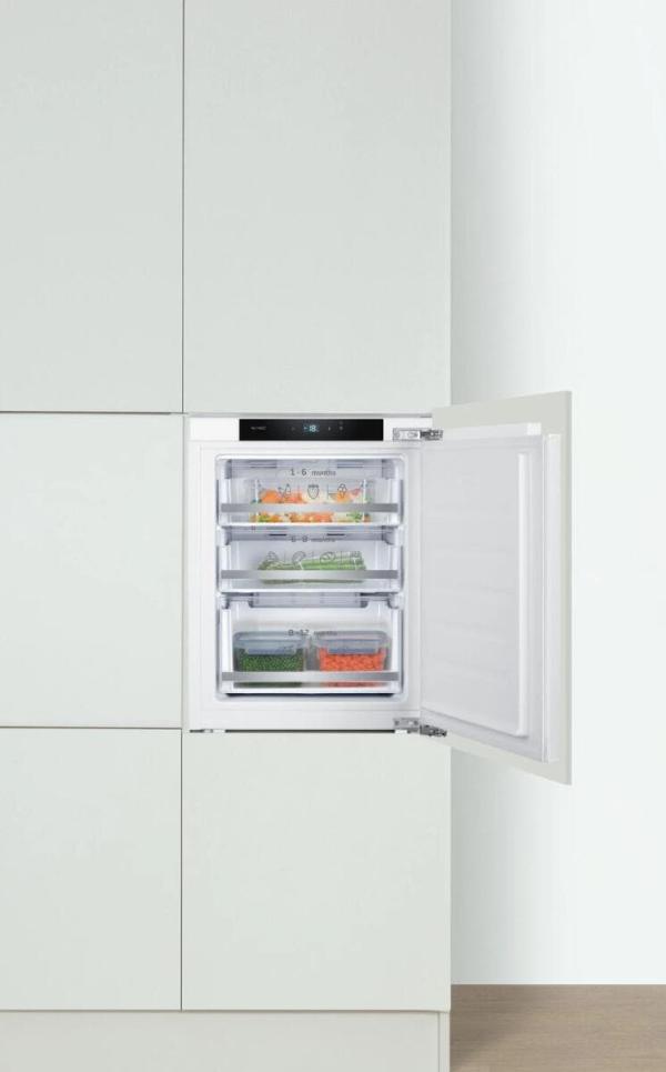 Amica EGSX 321 210 Einbau-Gefrierschrank, Nischenhöhe: 72 cm, 62 L, NoFrost, Festtürtechnik, Inverter Kompressor, 3 Gefrierschubladen (1194250)