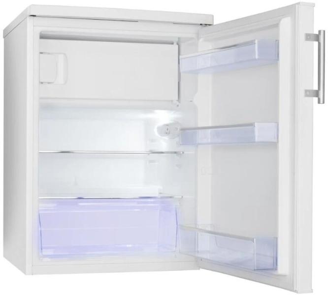 Amica KS 361 120 W Standkühlschrank, 60 cm breit, 136 L, mit Gefrierfach, LED-Innenbeleuchtung, Gemüsefach, weiß (1194390)