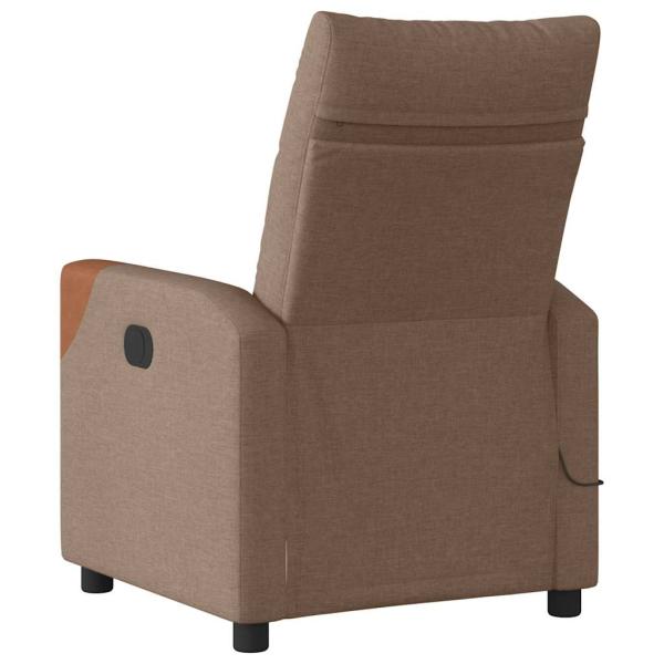Massagesessel Braun Stoff