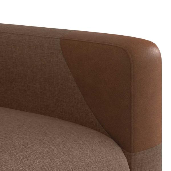 Massagesessel Braun Stoff