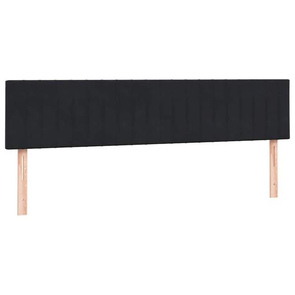 ARDEBO.de - Boxspringbett mit Matratze Schwarz 180x220 cm Samt