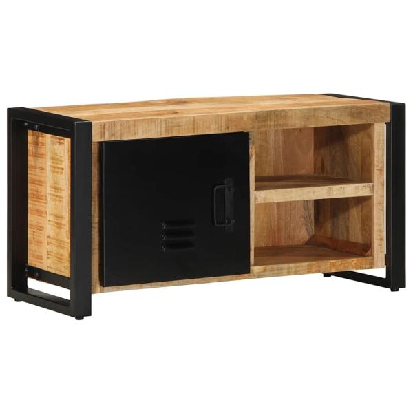 ARDEBO.de - TV-Schrank 80x30x40 cm Raues Massivholz Mango