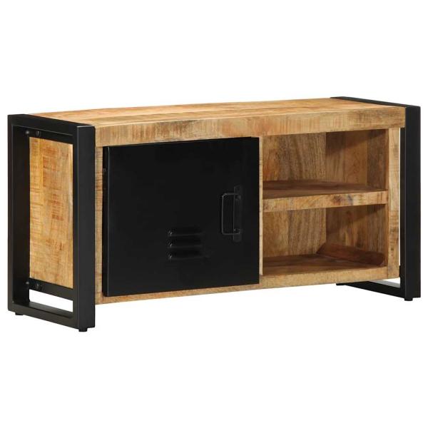 TV-Schrank 80x30x40 cm Raues Massivholz Mango
