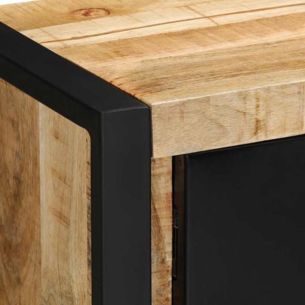 TV-Schrank 80x30x35 cm Raues Massivholz Mango