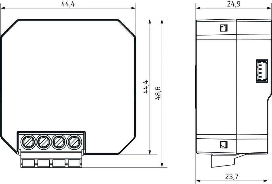 Theben DU 1 DALI S RF KNX DALI Funk-Aktor 1-fach, Unterputz, KNX TP, UP, Data Secure, Elektroheizung (4941681)