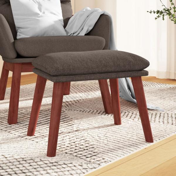 ARDEBO.de - Fußhocker Taupe 45x29,5x35 cm Stoff